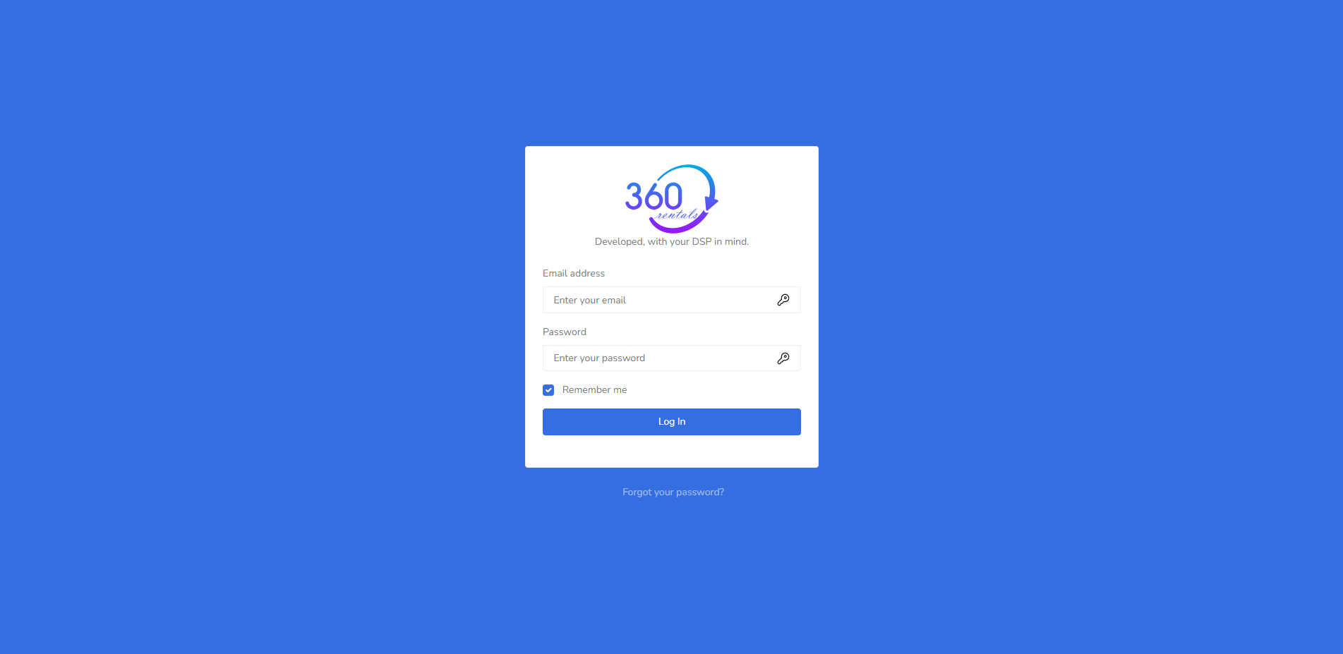 360 Rentals Fleet Management Platform Dashboard